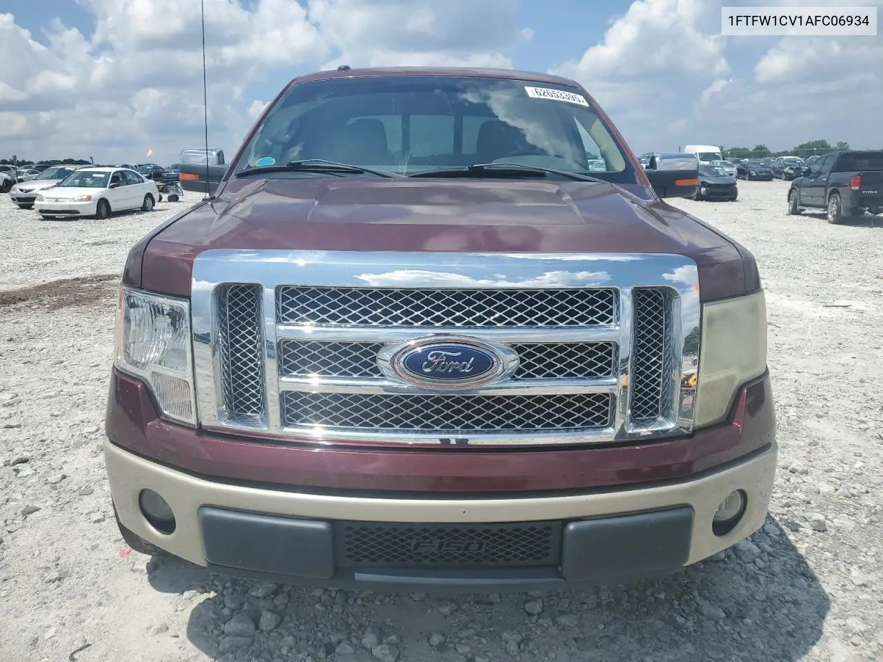 2010 Ford F150 Supercrew VIN: 1FTFW1CV1AFC06934 Lot: 62653395