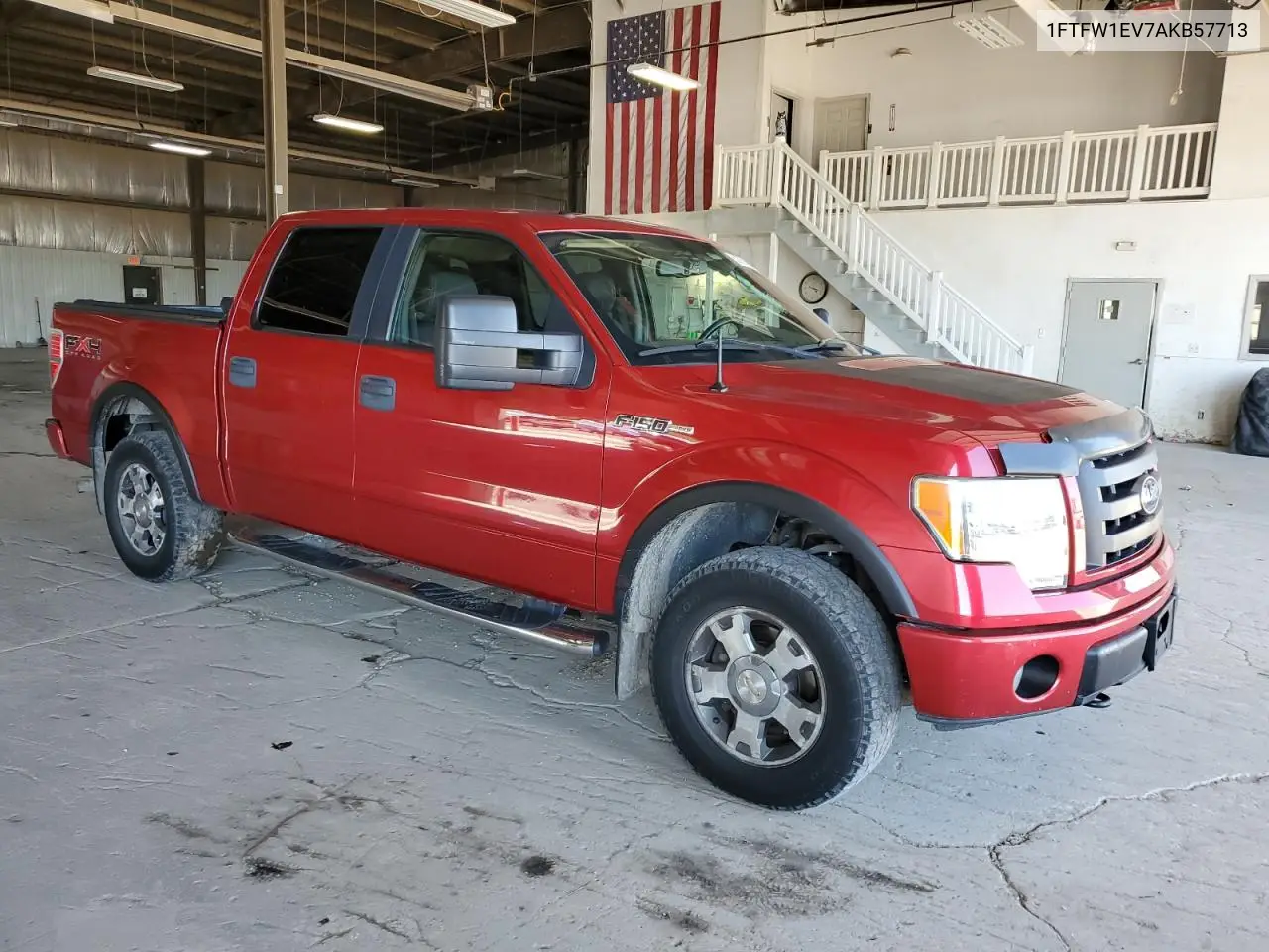 2010 Ford F150 Supercrew VIN: 1FTFW1EV7AKB57713 Lot: 62751095