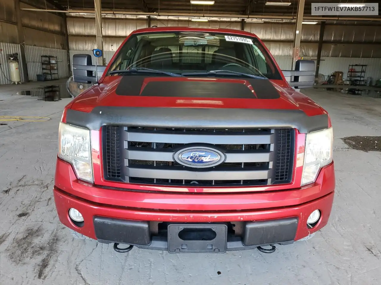 2010 Ford F150 Supercrew VIN: 1FTFW1EV7AKB57713 Lot: 62751095
