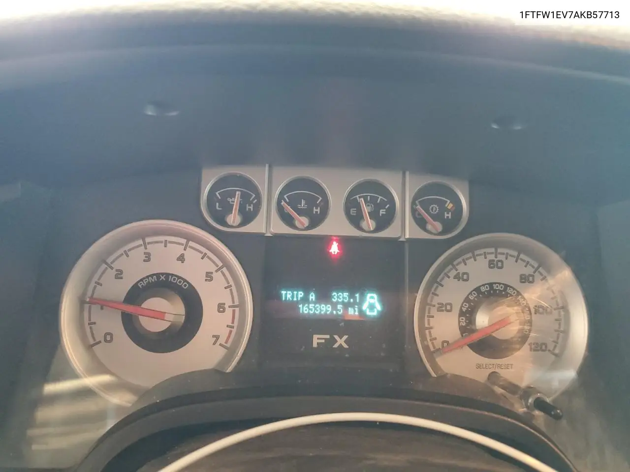 2010 Ford F150 Supercrew VIN: 1FTFW1EV7AKB57713 Lot: 62751095