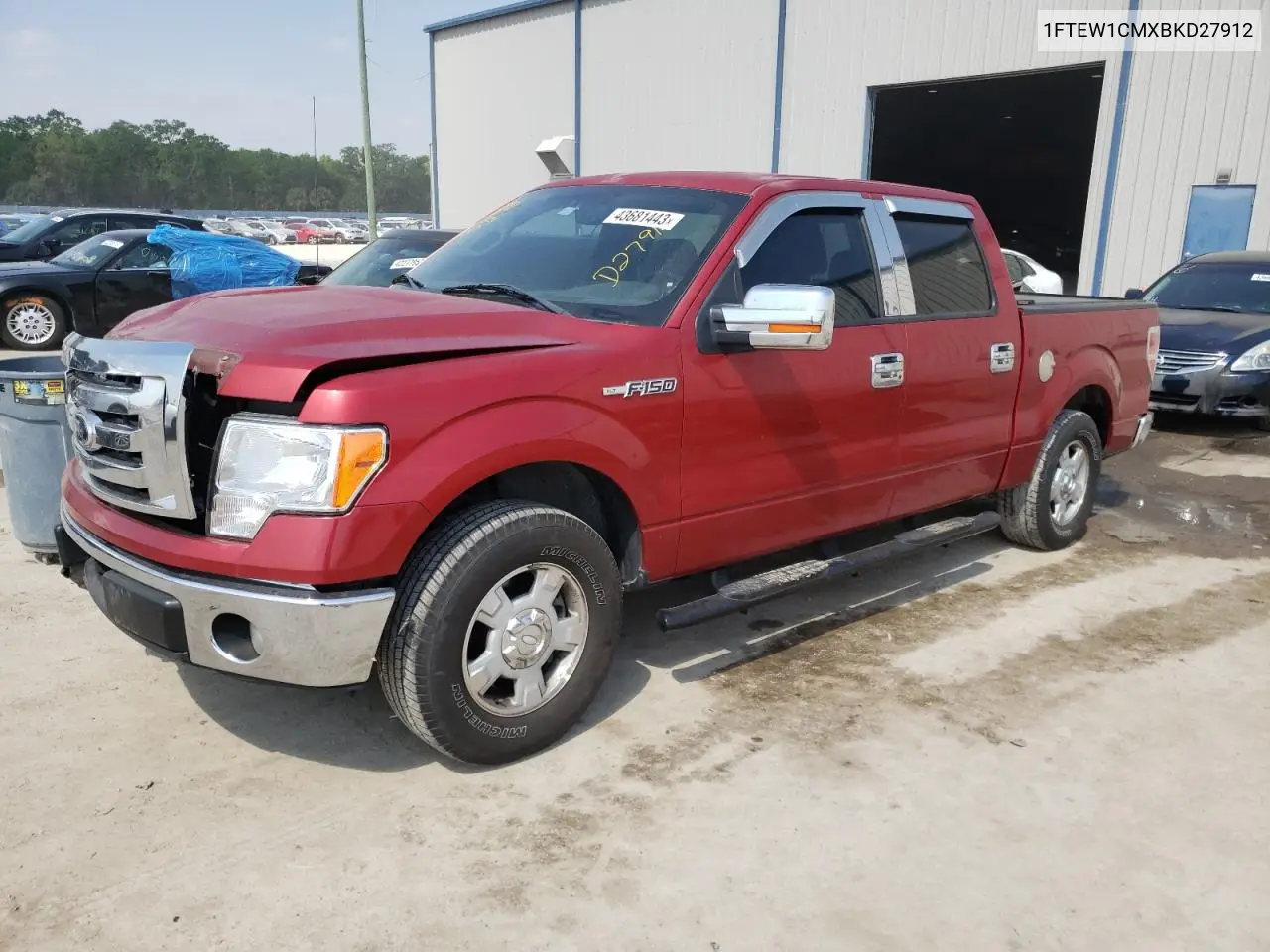 2011 Ford F150 Supercrew VIN: 1FTEW1CMXBKD27912 Lot: 43681443