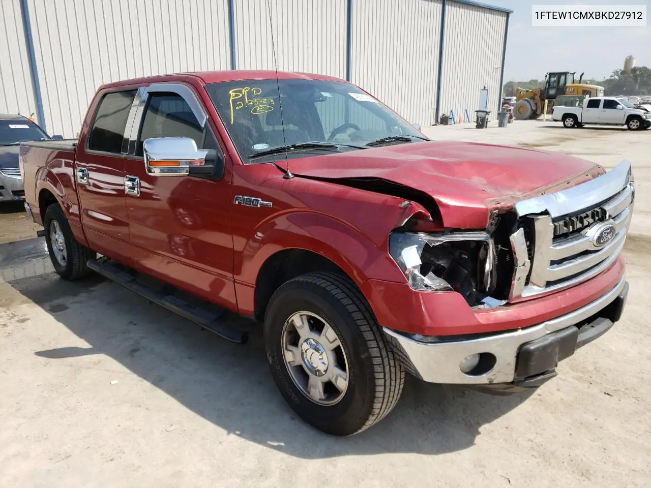 2011 Ford F150 Supercrew VIN: 1FTEW1CMXBKD27912 Lot: 43681443