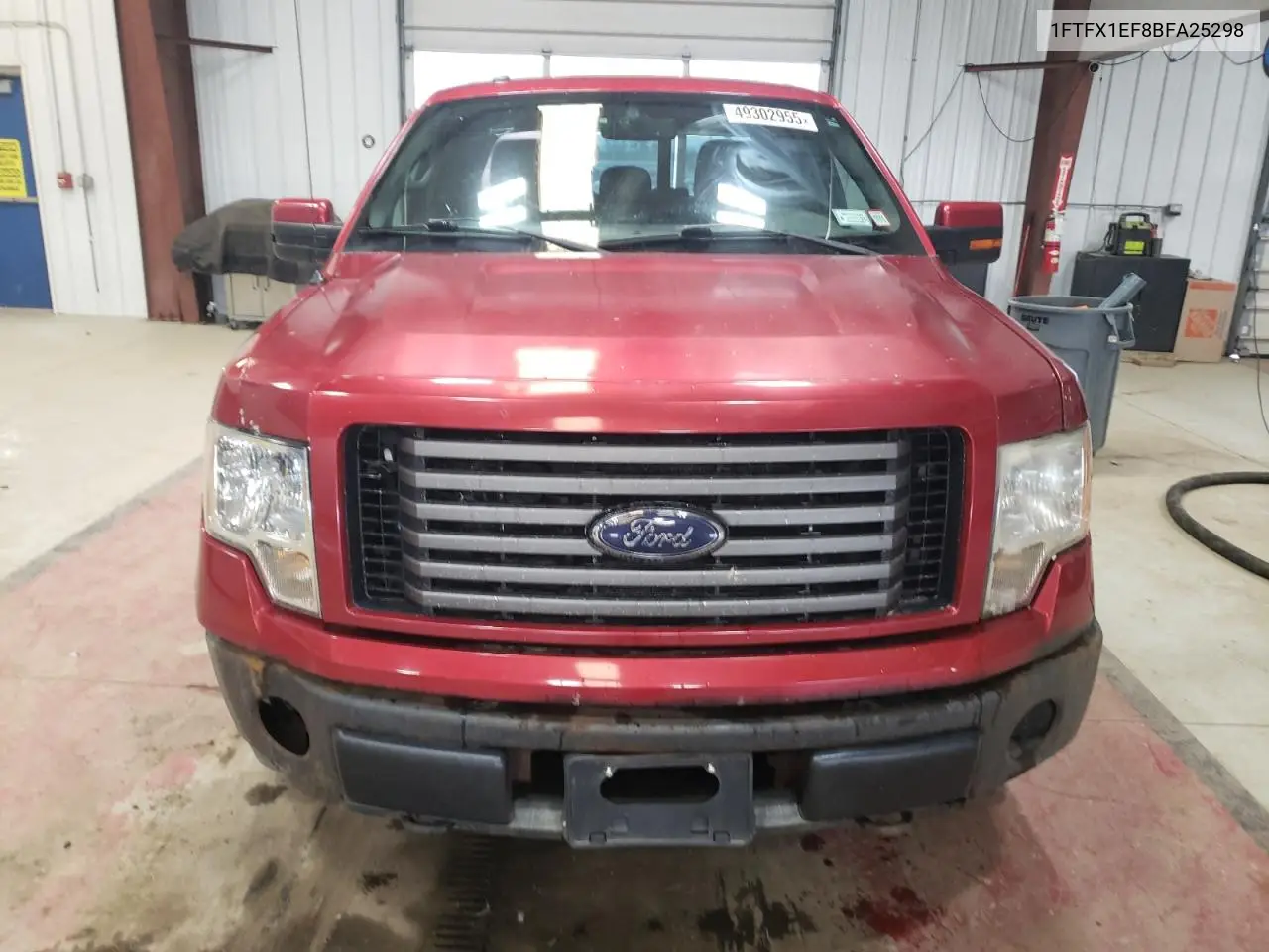 2011 Ford F150 Super Cab VIN: 1FTFX1EF8BFA25298 Lot: 49302955
