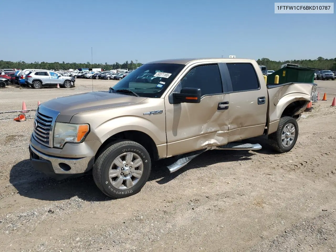 2011 Ford F150 Supercrew VIN: 1FTFW1CF6BKD10787 Lot: 50371165