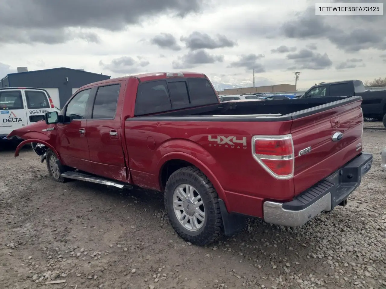 2011 Ford F150 Supercrew VIN: 1FTFW1EF5BFA73425 Lot: 51545565