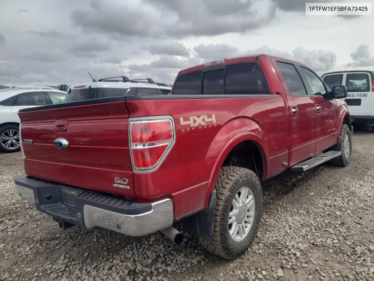 2011 Ford F150 Supercrew VIN: 1FTFW1EF5BFA73425 Lot: 51545565