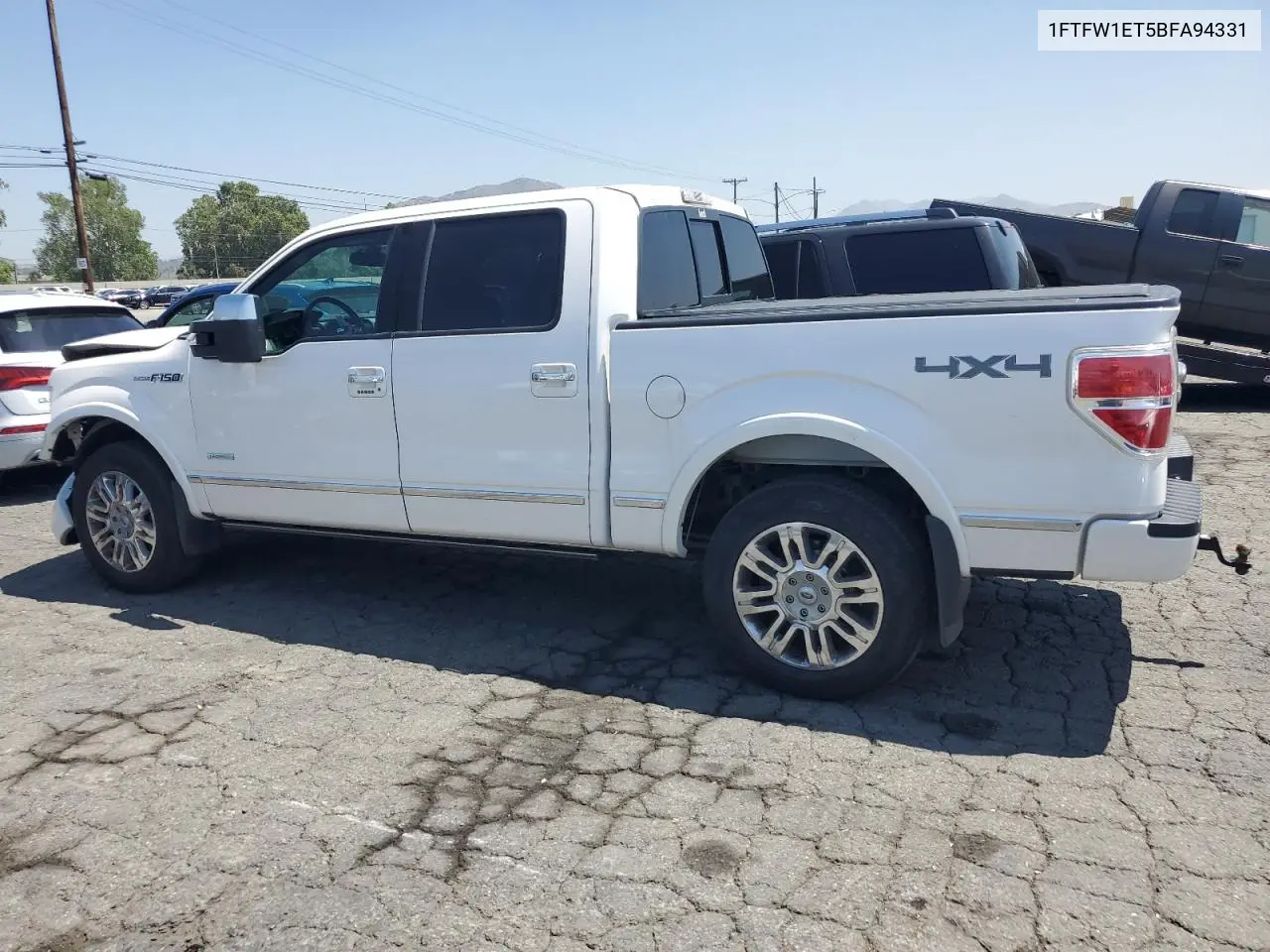 2011 Ford F150 Supercrew VIN: 1FTFW1ET5BFA94331 Lot: 55867325