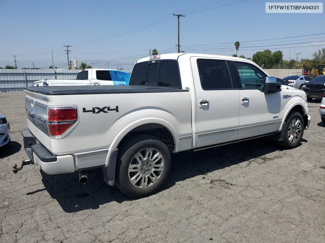 2011 Ford F150 Supercrew VIN: 1FTFW1ET5BFA94331 Lot: 55867325