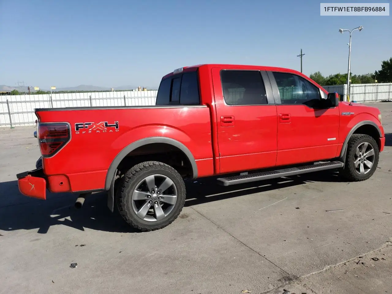 2011 Ford F150 Supercrew VIN: 1FTFW1ET8BFB96884 Lot: 56677285