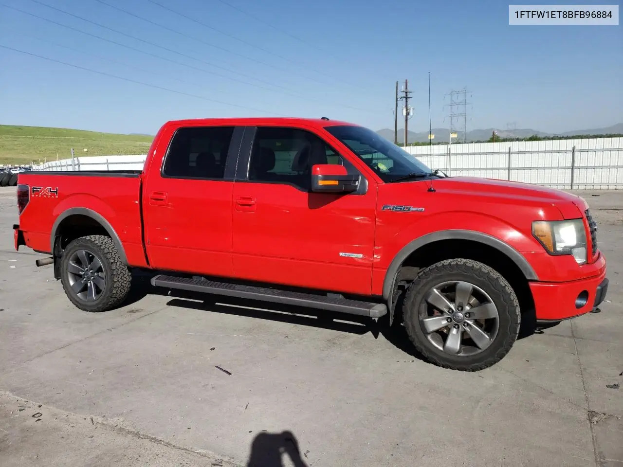 2011 Ford F150 Supercrew VIN: 1FTFW1ET8BFB96884 Lot: 56677285