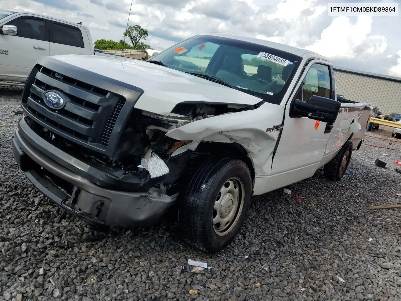 2011 Ford F150 VIN: 1FTMF1CM0BKD89864 Lot: 58594055