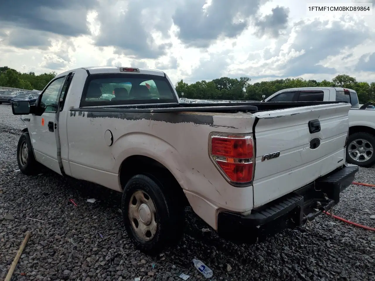 2011 Ford F150 VIN: 1FTMF1CM0BKD89864 Lot: 58594055