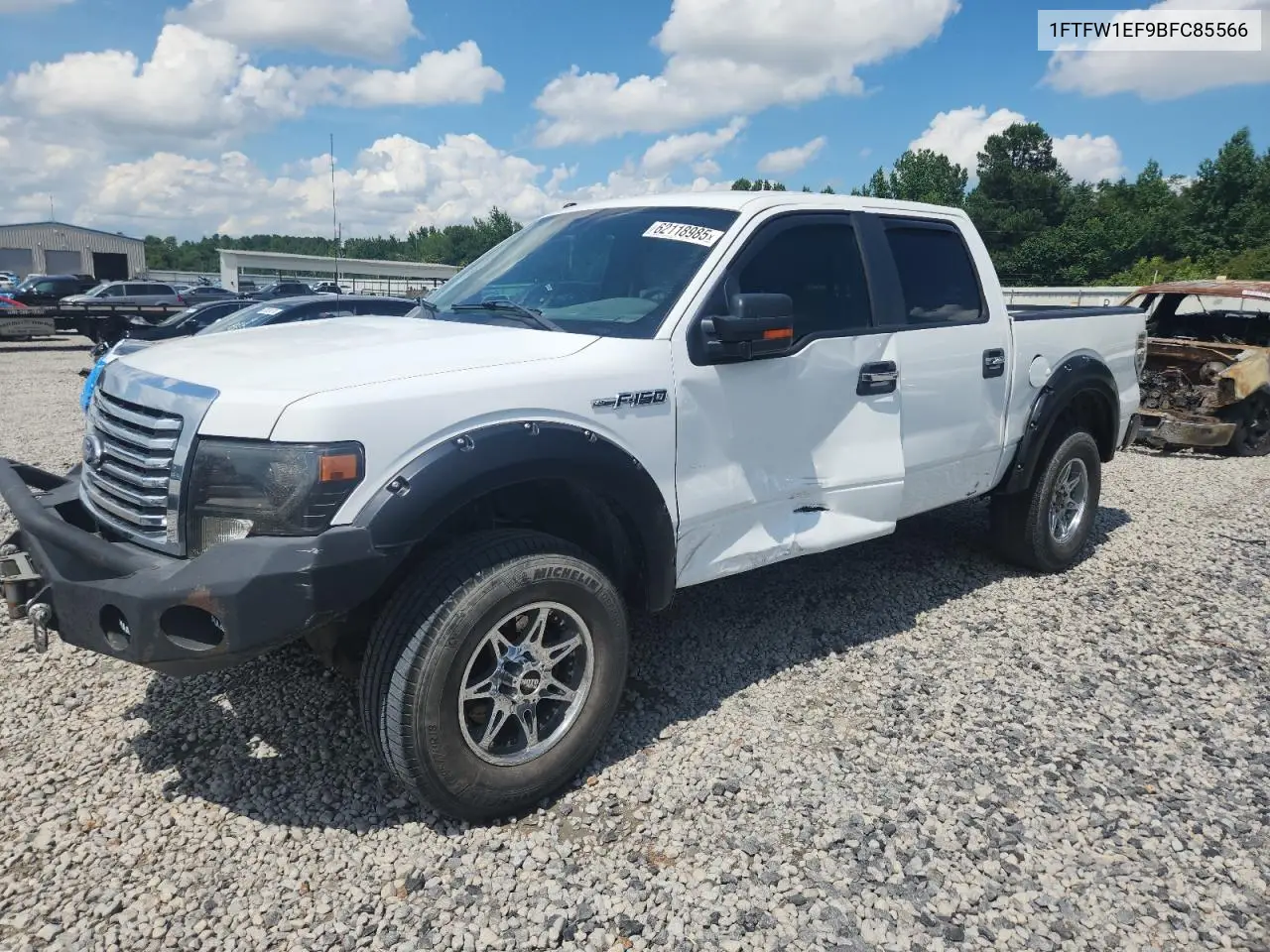 2011 Ford F150 Supercrew VIN: 1FTFW1EF9BFC85566 Lot: 62118985