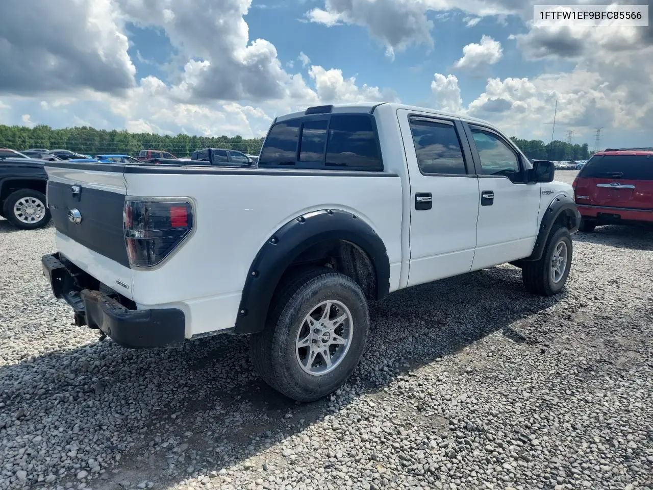 2011 Ford F150 Supercrew VIN: 1FTFW1EF9BFC85566 Lot: 62118985
