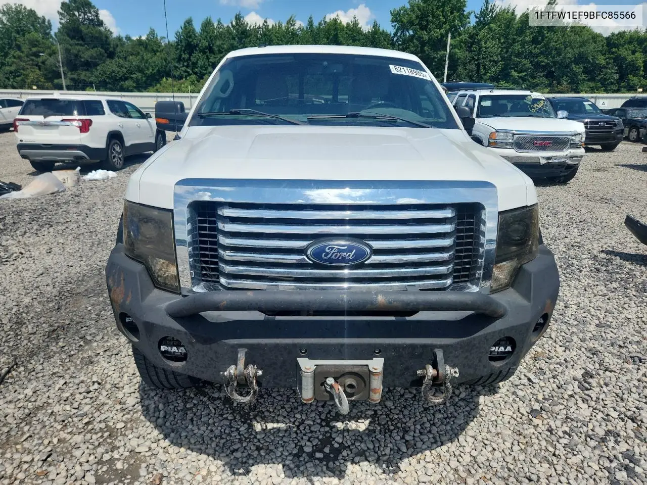 2011 Ford F150 Supercrew VIN: 1FTFW1EF9BFC85566 Lot: 62118985