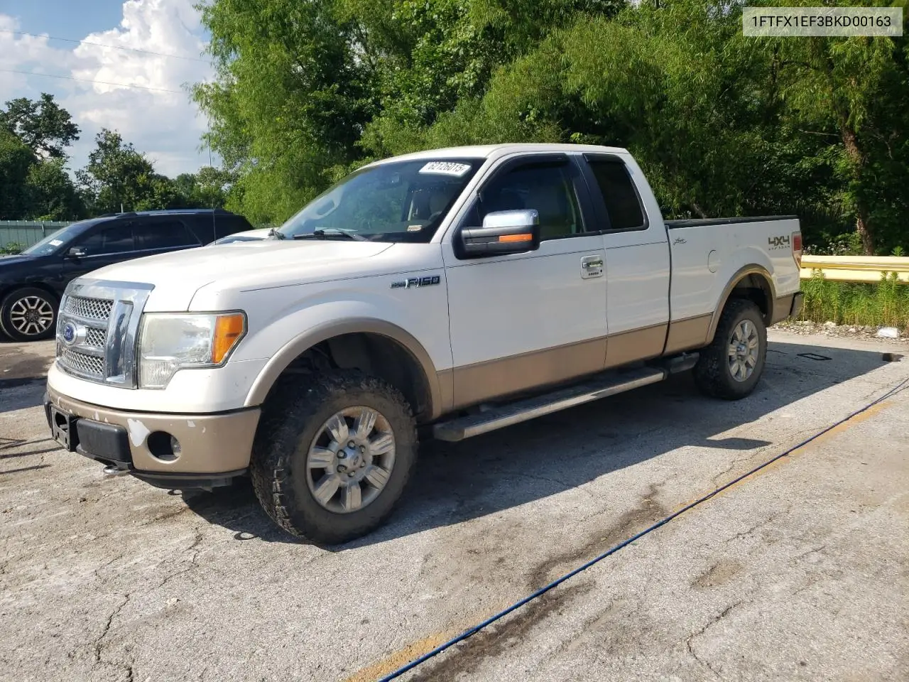 2011 Ford F150 Super Cab VIN: 1FTFX1EF3BKD00163 Lot: 62126015