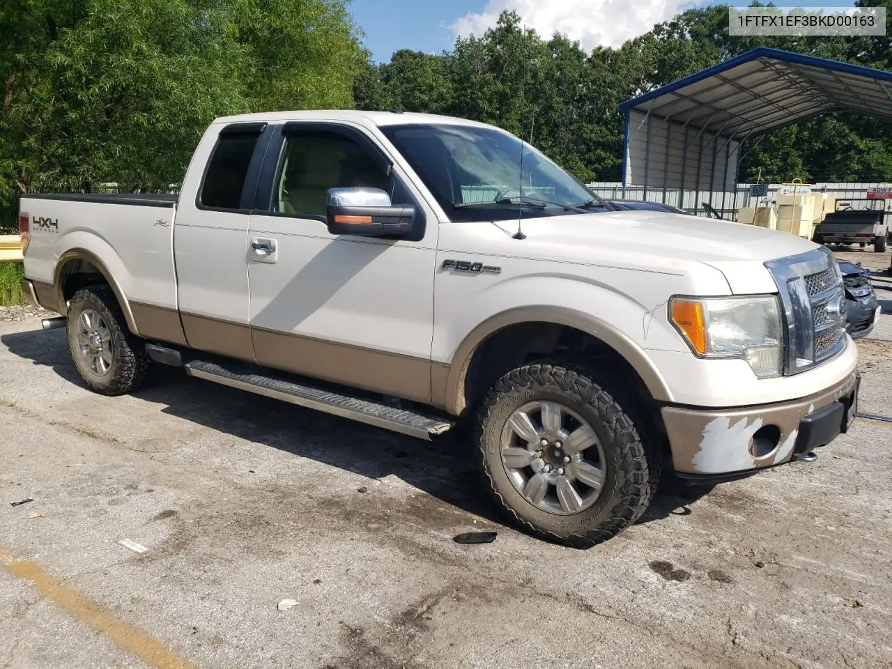 2011 Ford F150 Super Cab VIN: 1FTFX1EF3BKD00163 Lot: 62126015