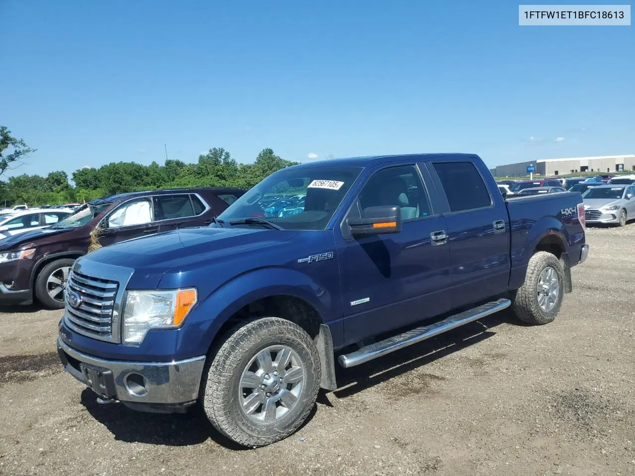 2011 Ford F150 Supercrew VIN: 1FTFW1ET1BFC18613 Lot: 62567105