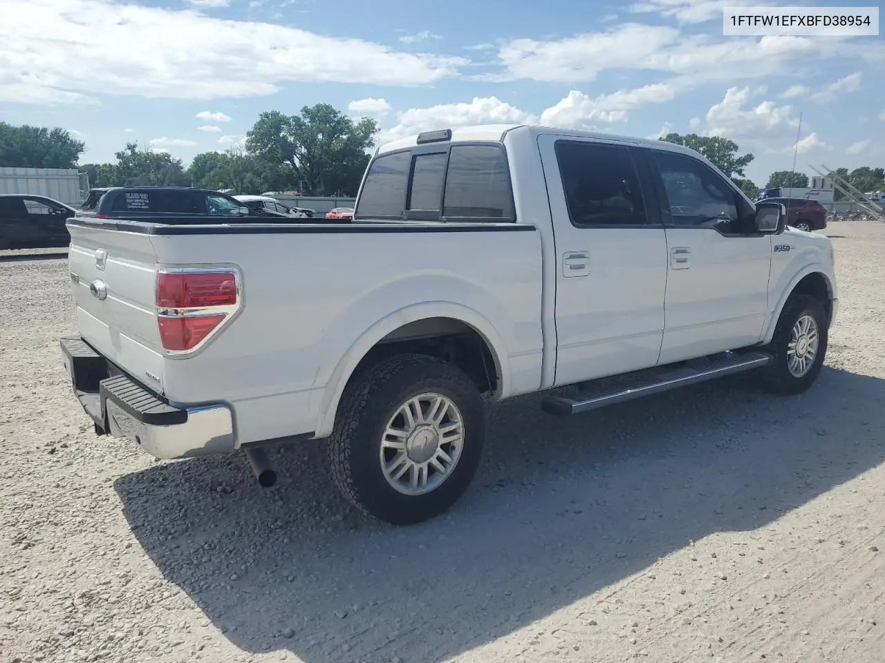 2011 Ford F150 Supercrew VIN: 1FTFW1EFXBFD38954 Lot: 62573345