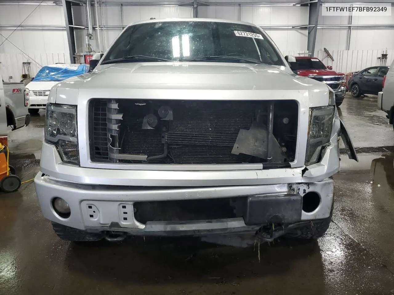 2011 Ford F150 Supercrew VIN: 1FTFW1EF7BFB92349 Lot: 62731255