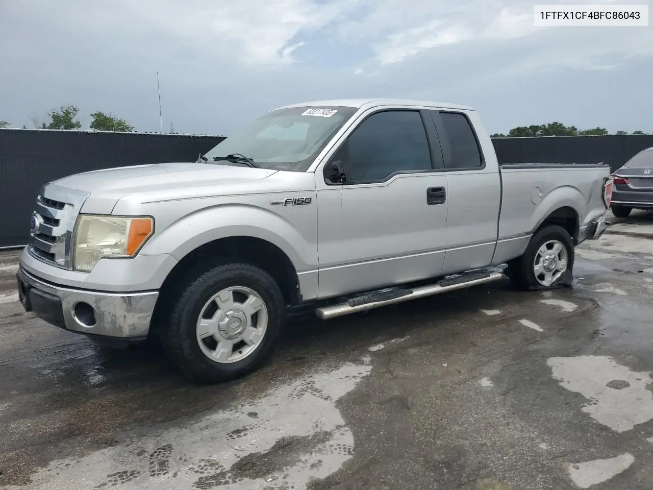 2011 Ford F150 Super Cab VIN: 1FTFX1CF4BFC86043 Lot: 62817935