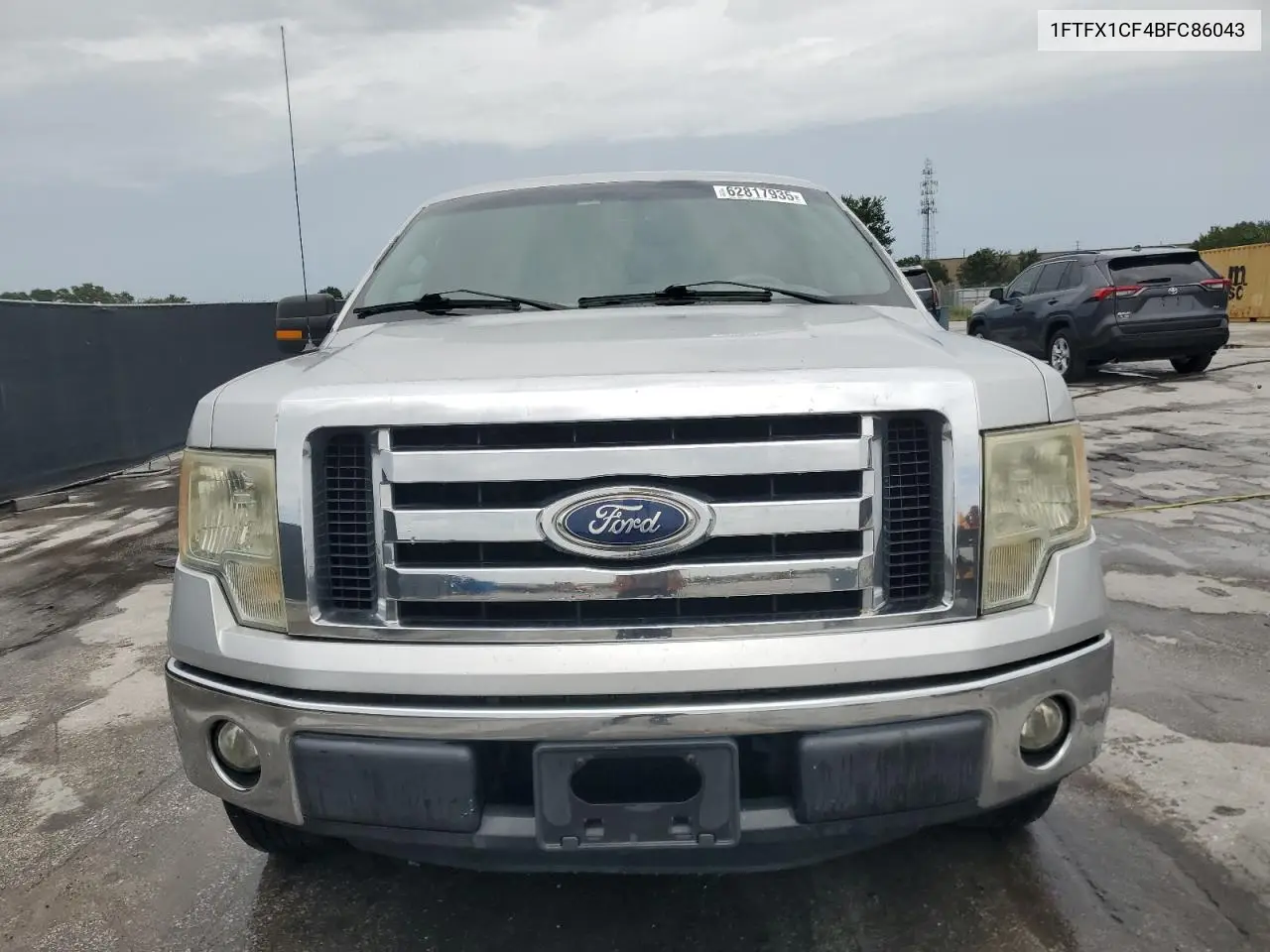 2011 Ford F150 Super Cab VIN: 1FTFX1CF4BFC86043 Lot: 62817935