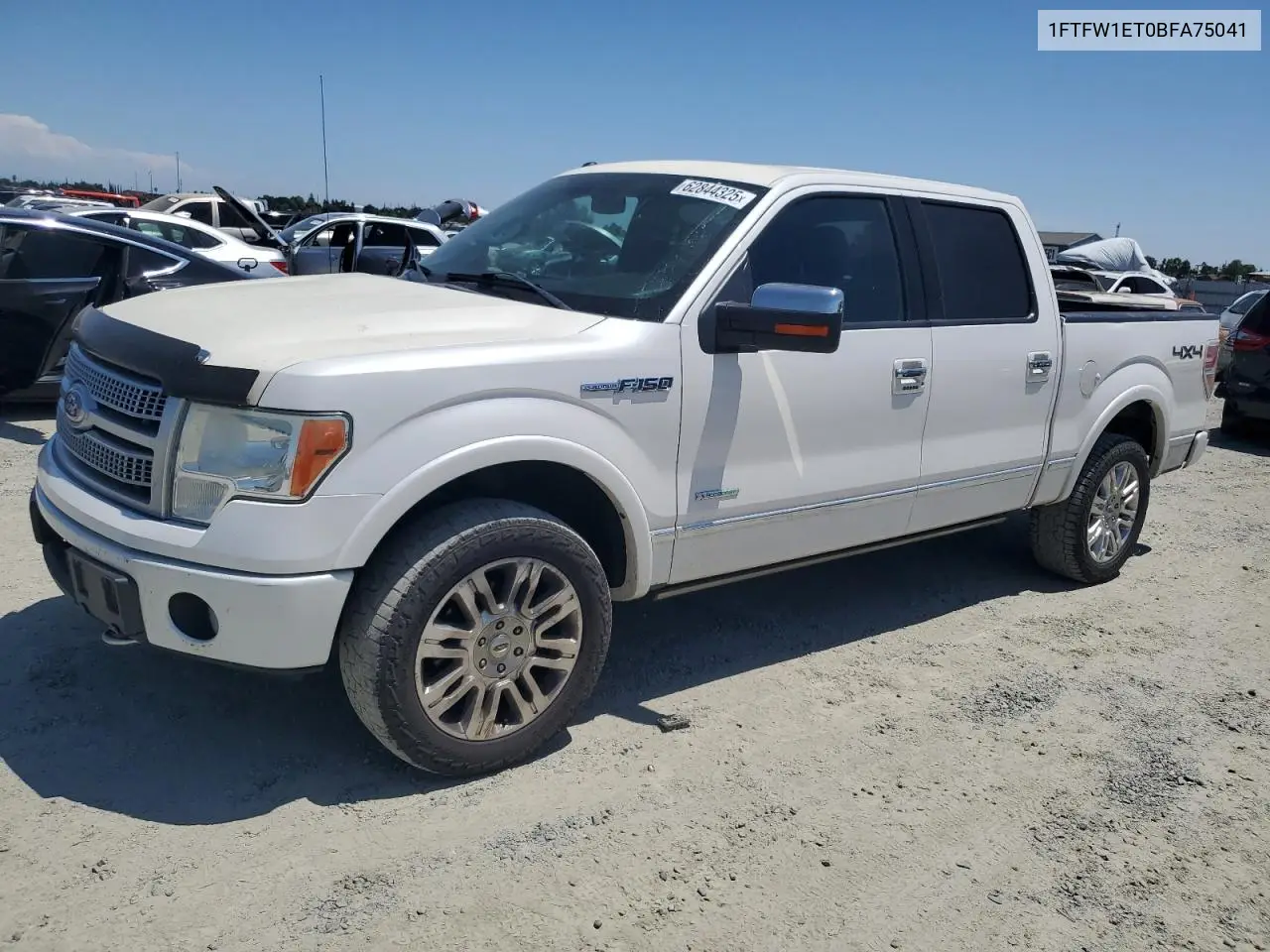 1FTFW1ET0BFA75041 2011 Ford F150 Supercrew