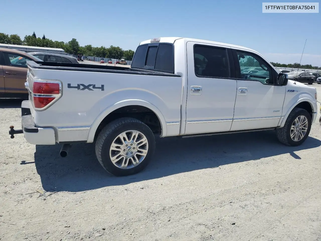 1FTFW1ET0BFA75041 2011 Ford F150 Supercrew