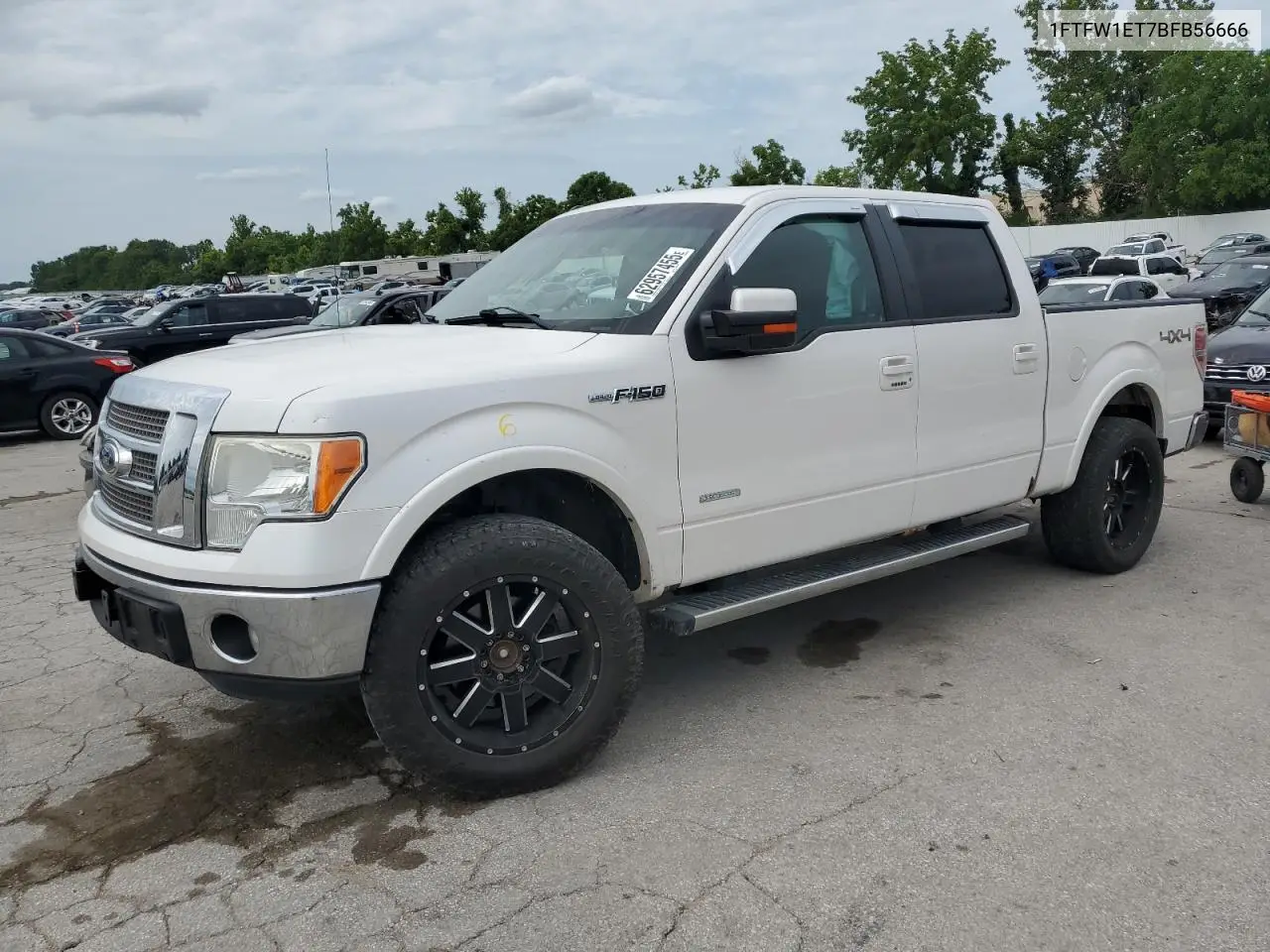 2011 Ford F150 Supercrew VIN: 1FTFW1ET7BFB56666 Lot: 62957455