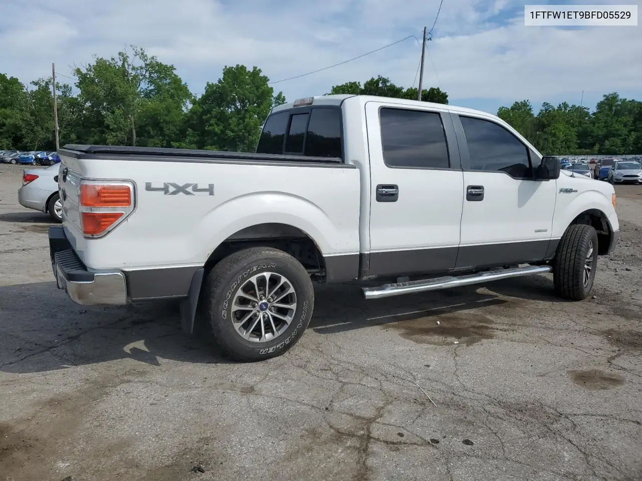 2011 Ford F150 Supercrew VIN: 1FTFW1ET9BFD05529 Lot: 62958825