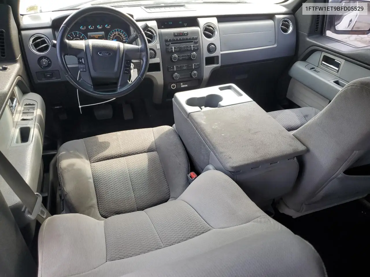 2011 Ford F150 Supercrew VIN: 1FTFW1ET9BFD05529 Lot: 62958825