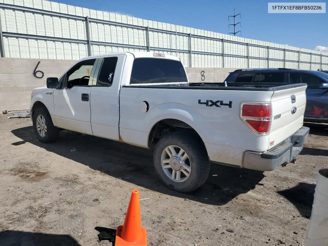 2011 Ford F150 Super Cab VIN: 1FTFX1EF8BFB50236 Lot: 62964795