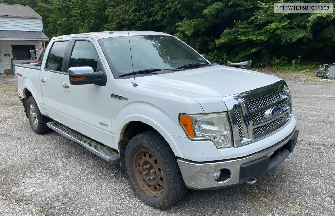 2011 Ford F150 Supercrew VIN: 1FTFW1ET6BFC11608 Lot: 63222015