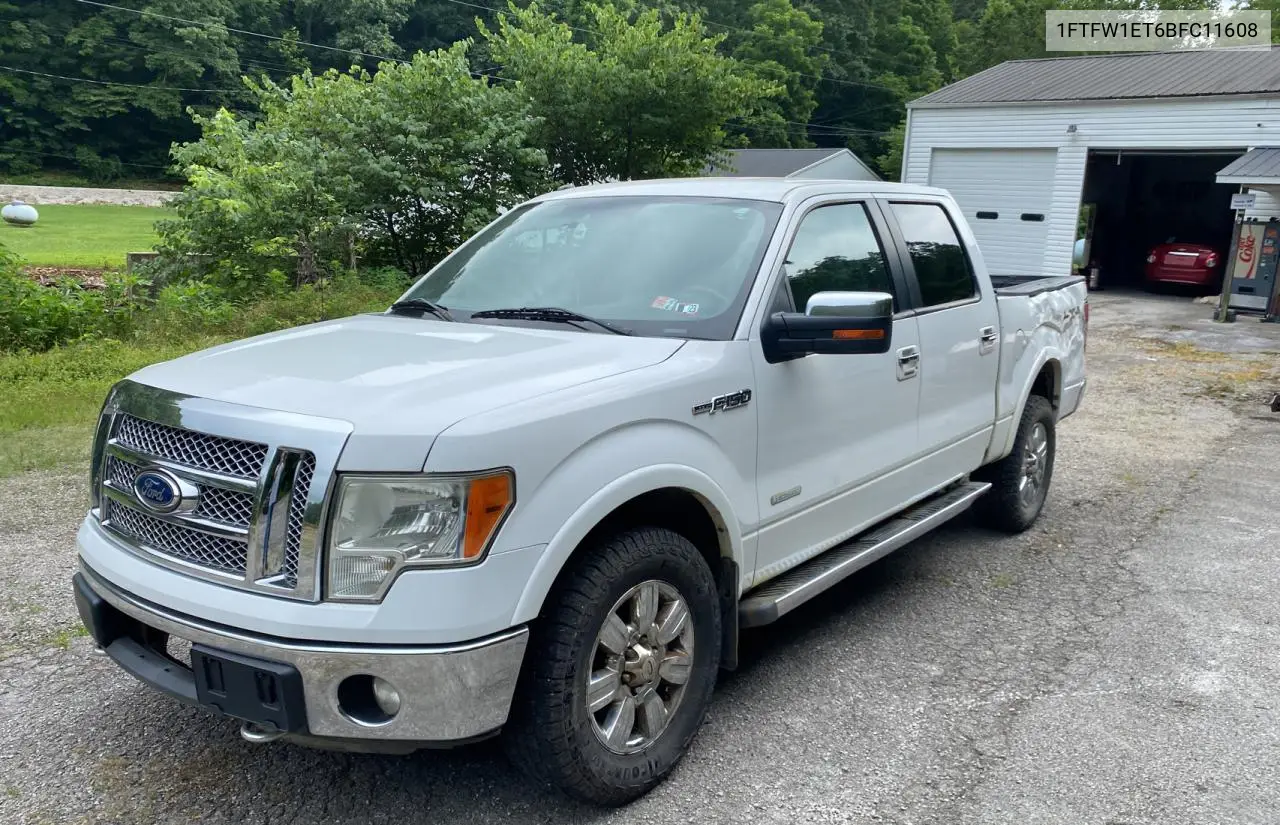2011 Ford F150 Supercrew VIN: 1FTFW1ET6BFC11608 Lot: 63222015