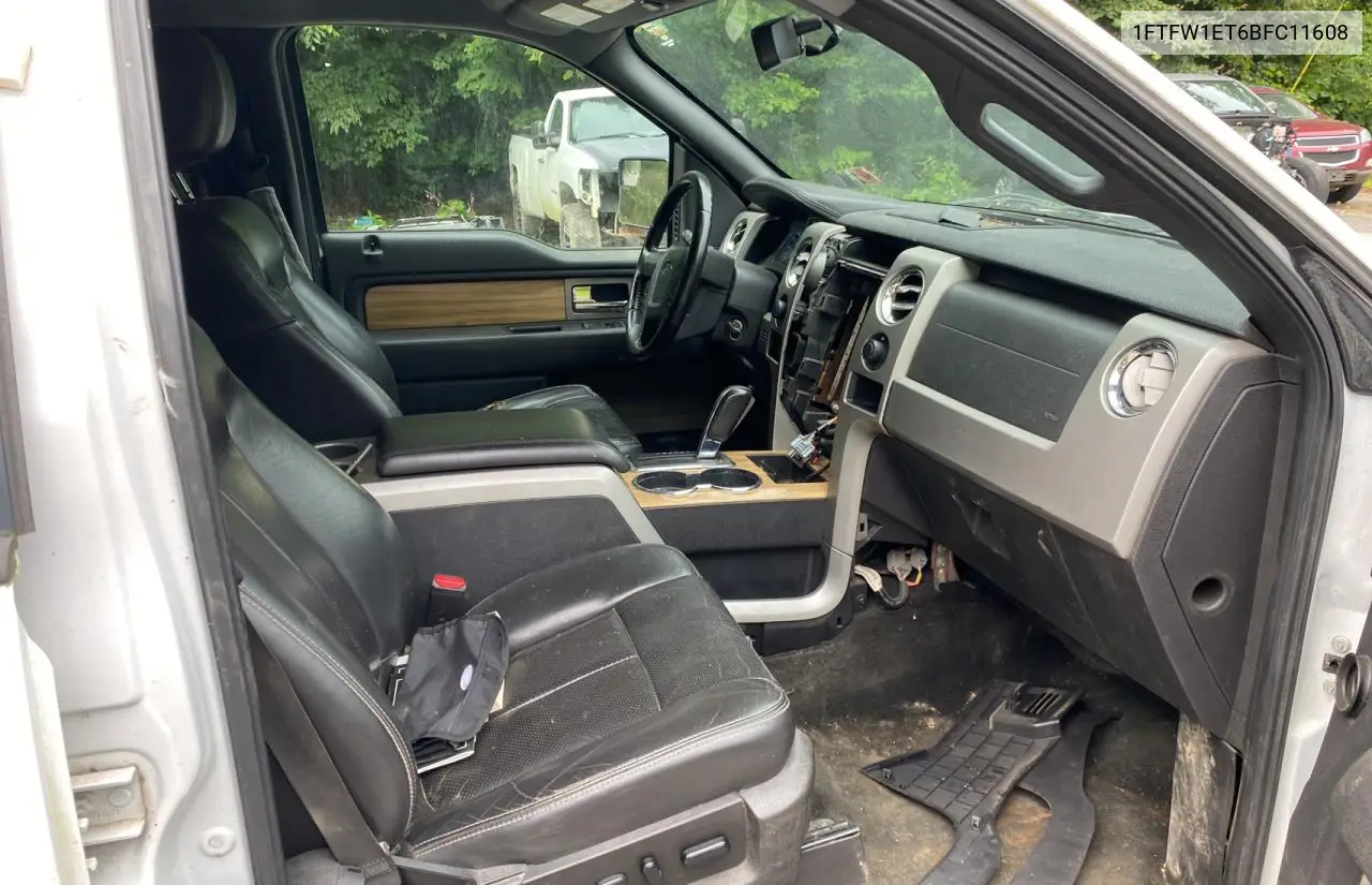 2011 Ford F150 Supercrew VIN: 1FTFW1ET6BFC11608 Lot: 63222015