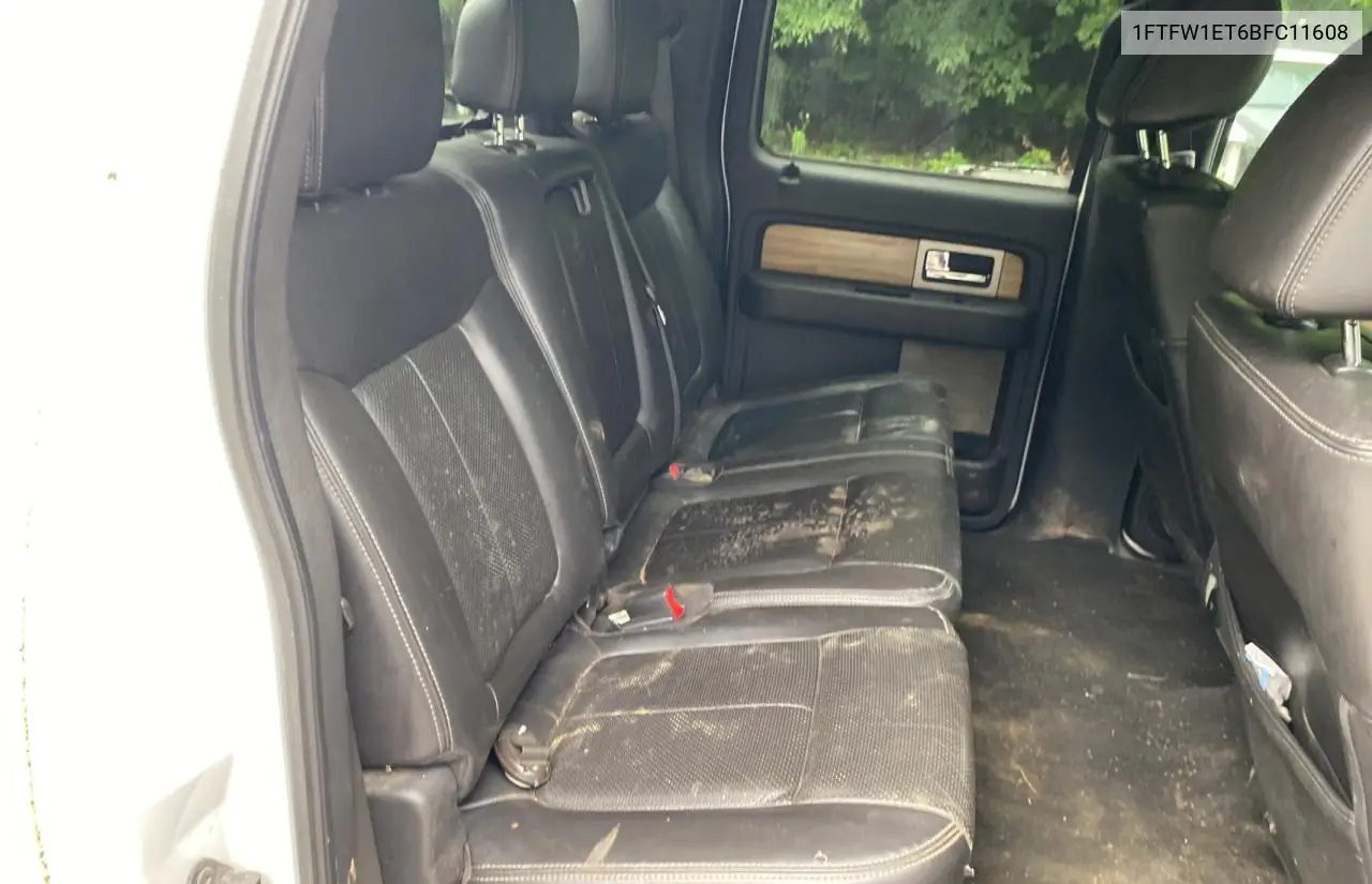 2011 Ford F150 Supercrew VIN: 1FTFW1ET6BFC11608 Lot: 63222015