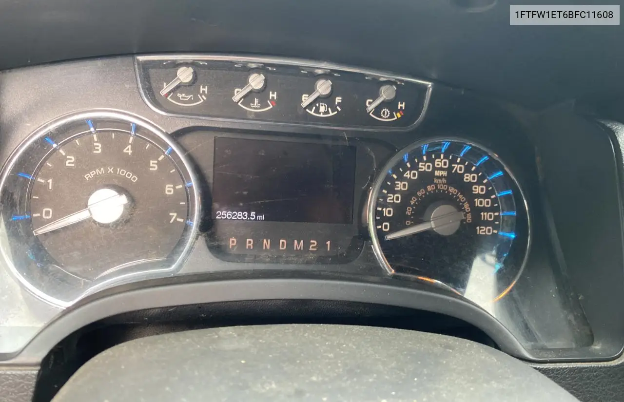 2011 Ford F150 Supercrew VIN: 1FTFW1ET6BFC11608 Lot: 63222015