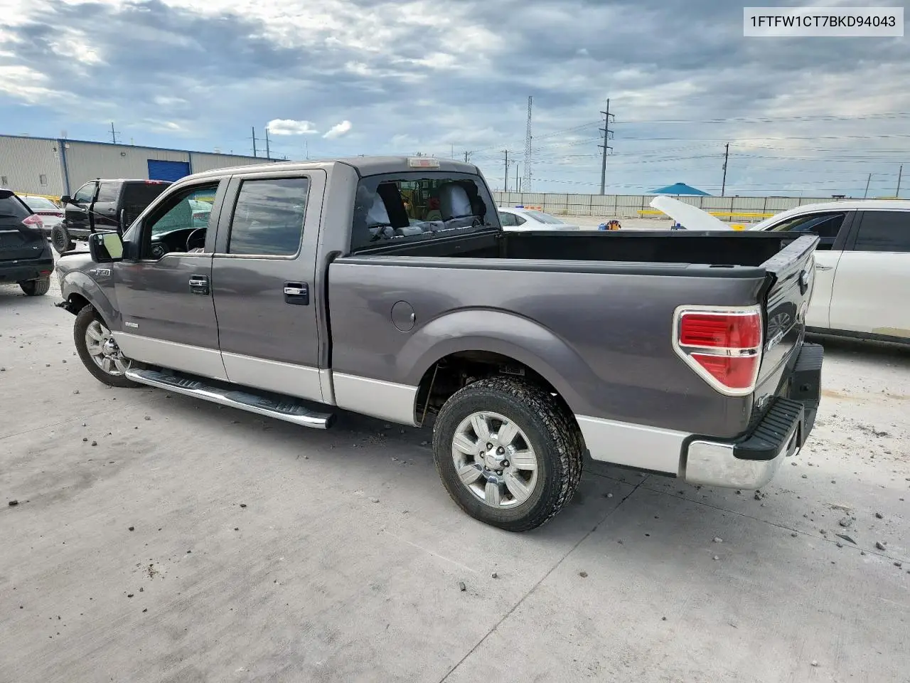 2011 Ford F150 Supercrew VIN: 1FTFW1CT7BKD94043 Lot: 63256885
