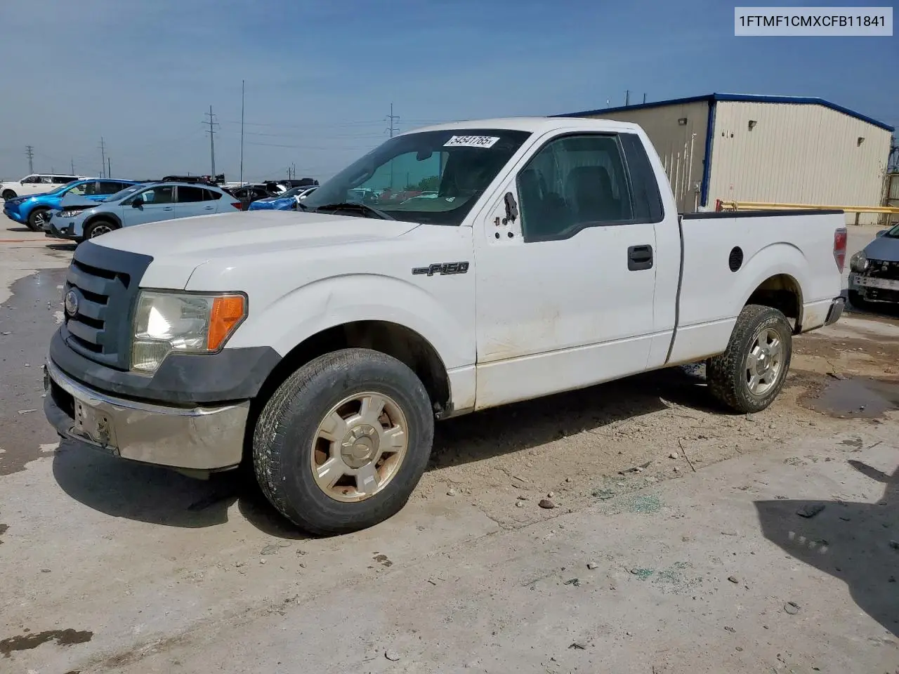 2012 Ford F150 VIN: 1FTMF1CMXCFB11841 Lot: 54541765