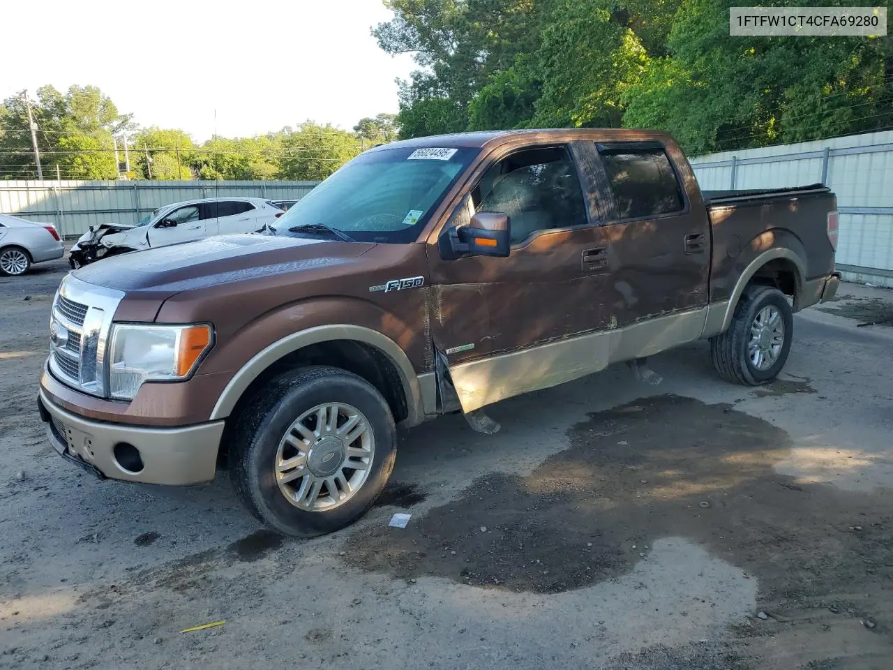 2012 Ford F150 Supercrew VIN: 1FTFW1CT4CFA69280 Lot: 56024495