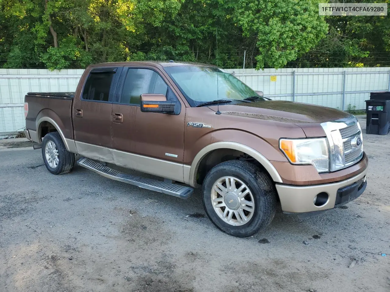 2012 Ford F150 Supercrew VIN: 1FTFW1CT4CFA69280 Lot: 56024495