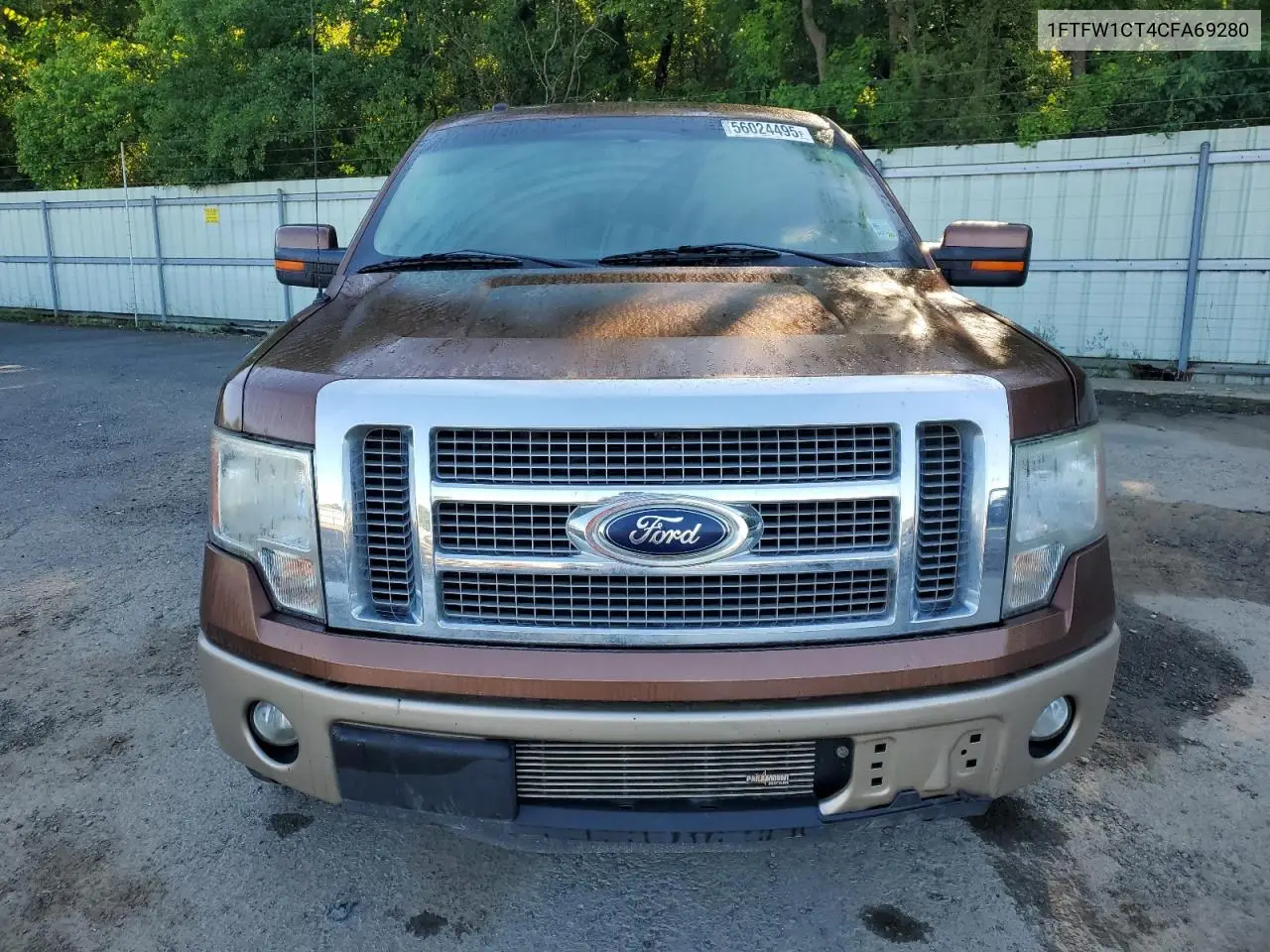 2012 Ford F150 Supercrew VIN: 1FTFW1CT4CFA69280 Lot: 56024495