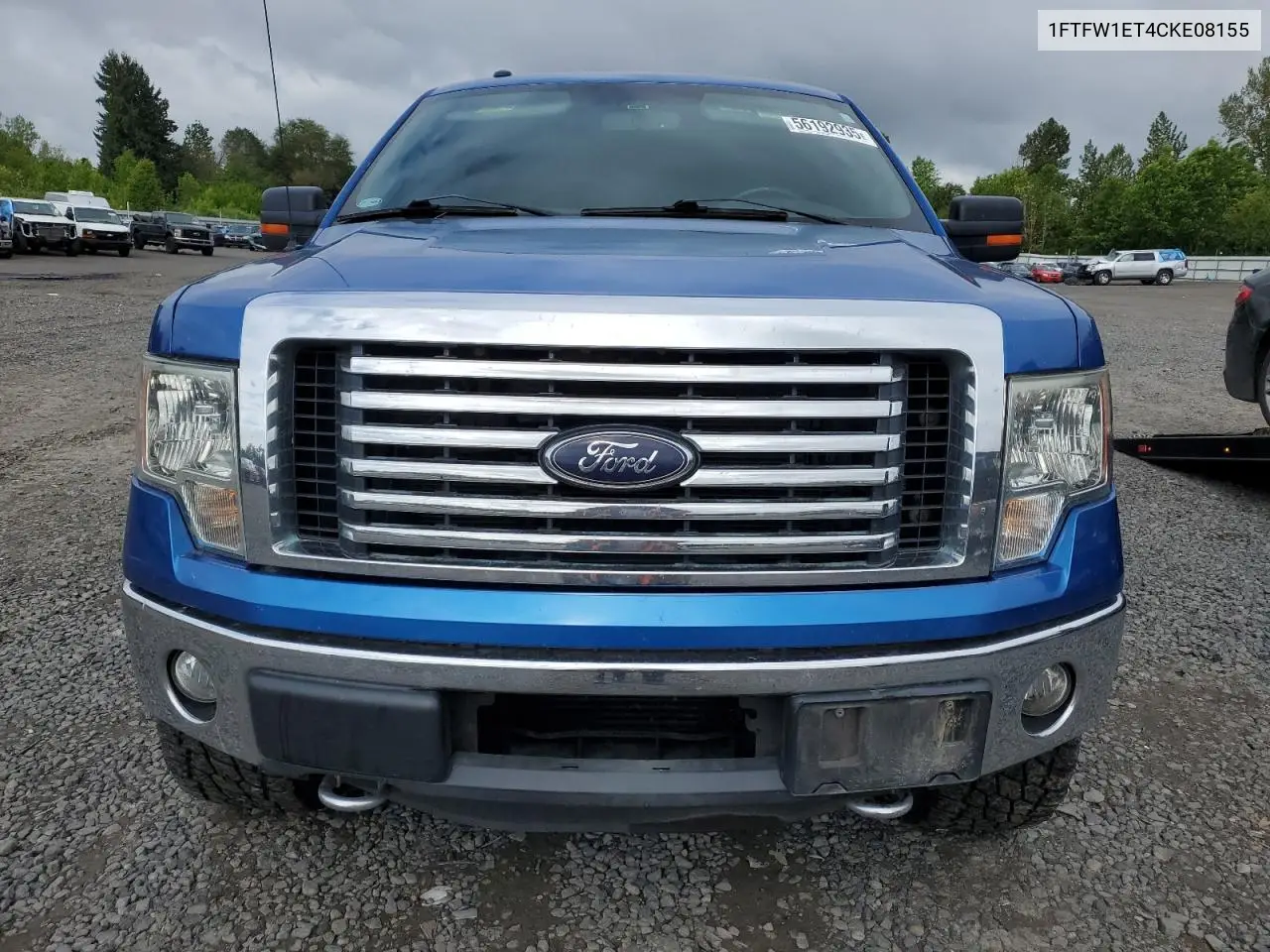 2012 Ford F150 Supercrew VIN: 1FTFW1ET4CKE08155 Lot: 56192935