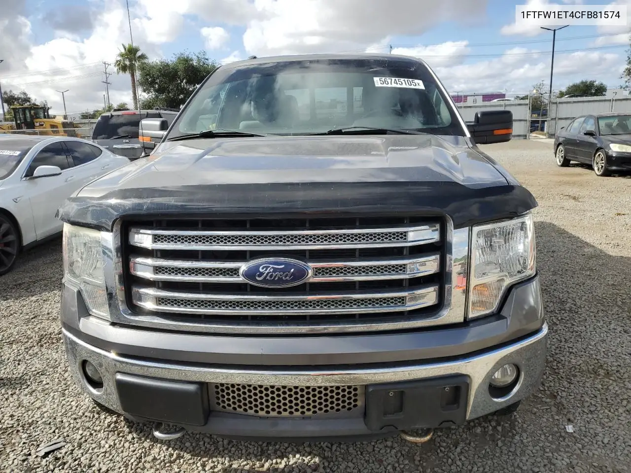 2012 Ford F150 Supercrew VIN: 1FTFW1ET4CFB81574 Lot: 56745105