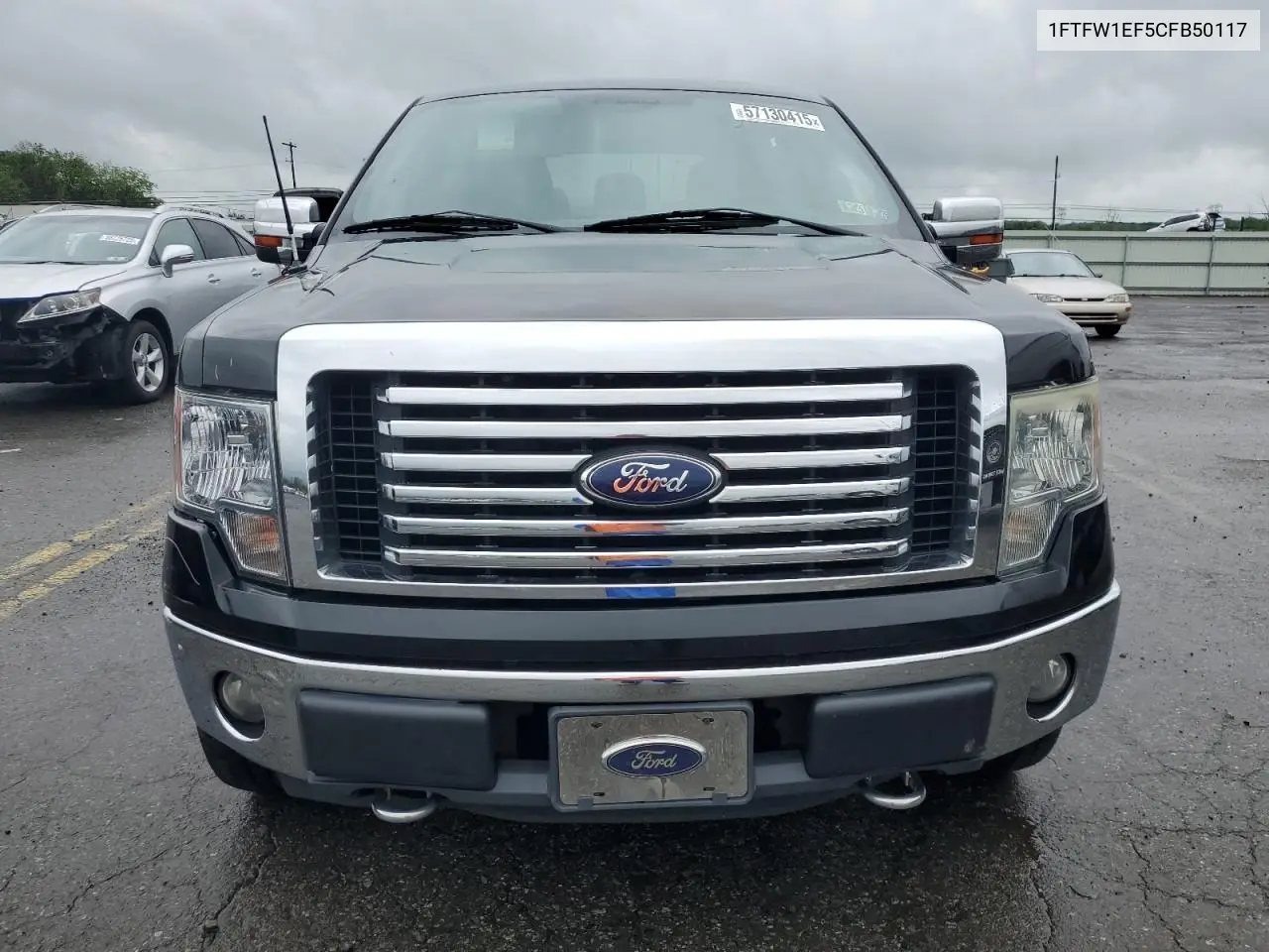 2012 Ford F150 Supercrew VIN: 1FTFW1EF5CFB50117 Lot: 57130415