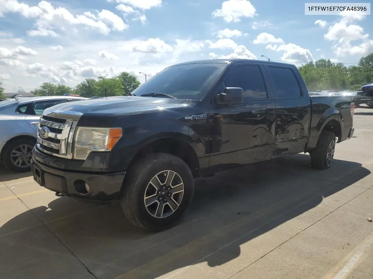2012 Ford F150 Supercrew VIN: 1FTFW1EF7CFA48396 Lot: 57135155