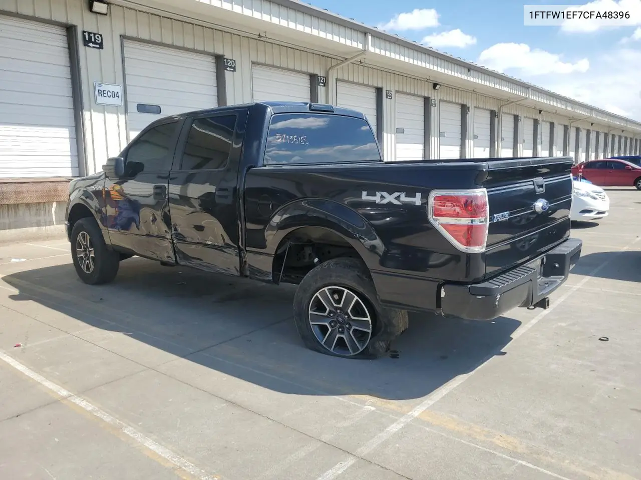 2012 Ford F150 Supercrew VIN: 1FTFW1EF7CFA48396 Lot: 57135155