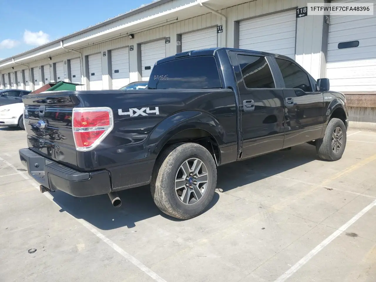 2012 Ford F150 Supercrew VIN: 1FTFW1EF7CFA48396 Lot: 57135155
