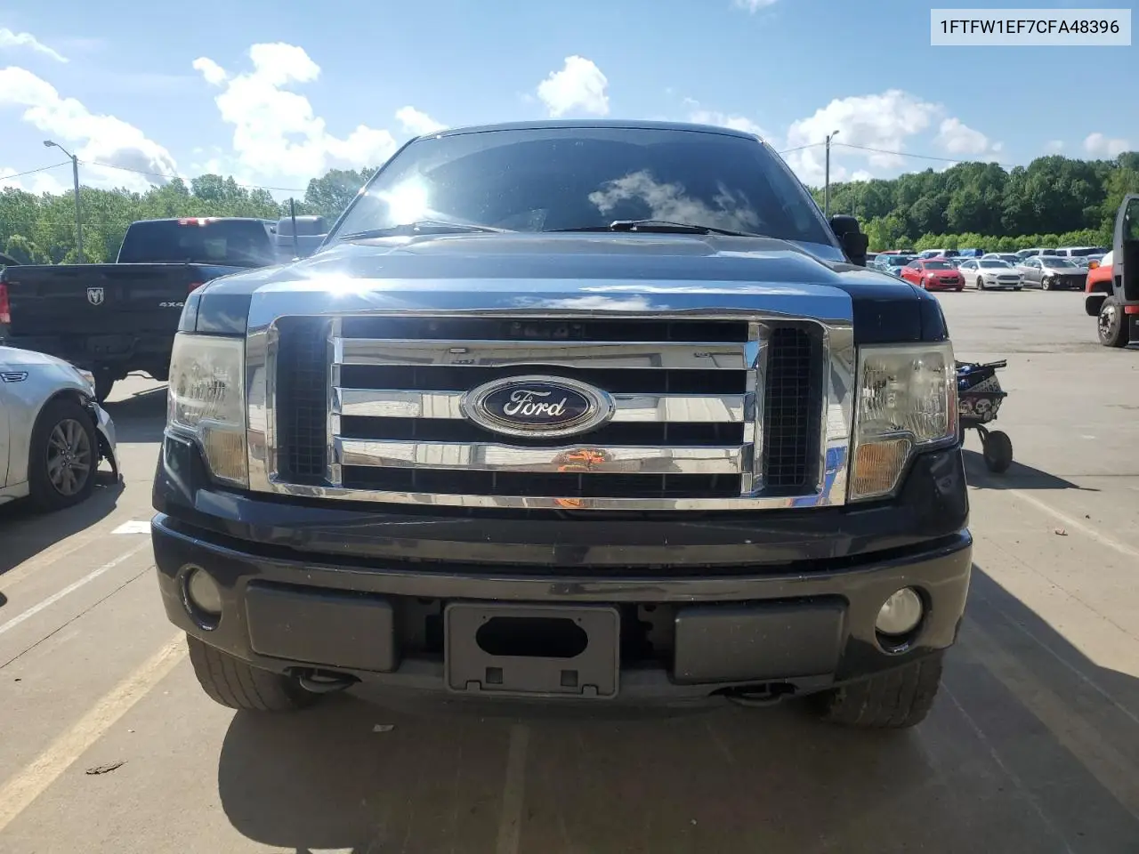 2012 Ford F150 Supercrew VIN: 1FTFW1EF7CFA48396 Lot: 57135155