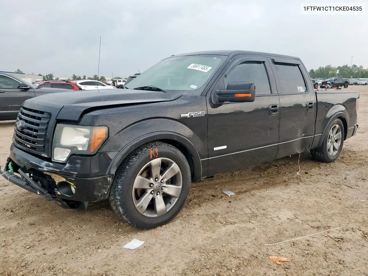 2012 Ford F150 Supercrew VIN: 1FTFW1CT1CKE04535 Lot: 58917465